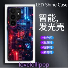 Glow Circuit Board LED Light up Phone Case Cover for Samsung S25 Ultra S24 S23