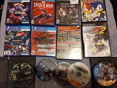 13 PlayStation Games Mix Of PS2, PS3, And PS4 Games
