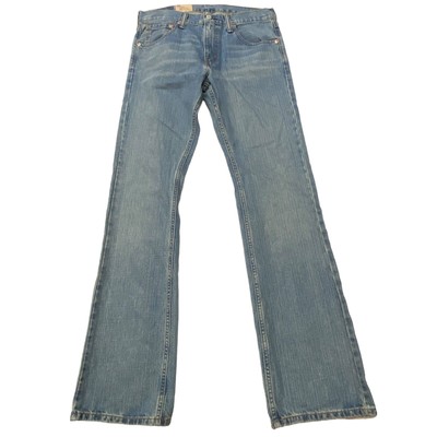 Levis 527 Jeans Mens Sz 32x34 Blue Slim Bootcut Cotton Distressed Casual Hipster