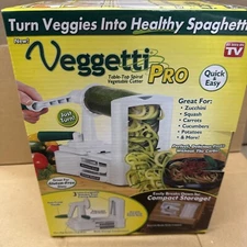 Veggetti Pro Vegetable Cutter As seen on TV-Pasta, Fries-Spiral Table Top-New 