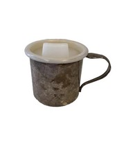 1960s Childrens Silver One Handled Sippy Cup B2-25