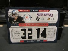 National Treasures Super Bowl XI Raiders Fred Biletnikoff 09/25  2008