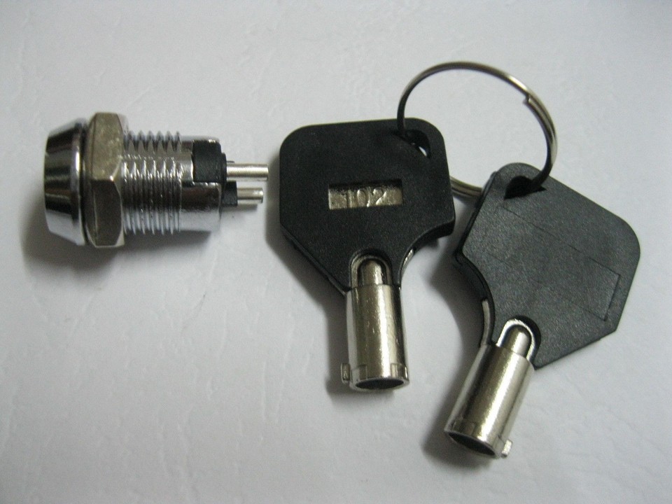 6 pcs Key Switch ON/OFF Lock Switch with Plastic Handle New | eBay
