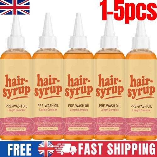 1-5 Pack NEW Rapunzel Hair Syrup Pre-Wash Oil Treatment Boost Hair Growth 100ml
