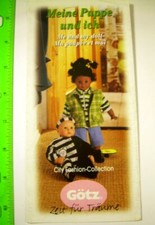 Gotz Dolls Inc 1998 Trade Sample Catalogue City Fashion Baby models GERMANY