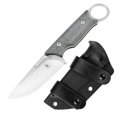 Kizer Cabox Fixed Knife  D2 Steel Blade Micarta Handle 1048A1 With Sheath