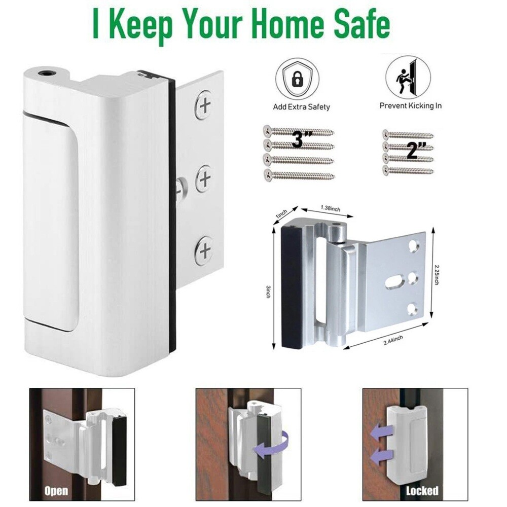 Secure 800lb Childproof Door Lock for Enhanced Home Security & Privacy  -image