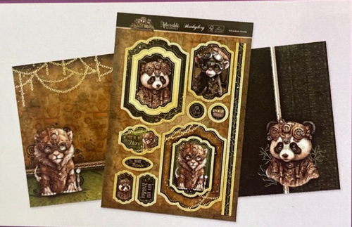 Hunkydory Crafts Animal Arcadia - Set Topper Avventura Aspetta Kit Creazione Carte - Foto 3 di 3