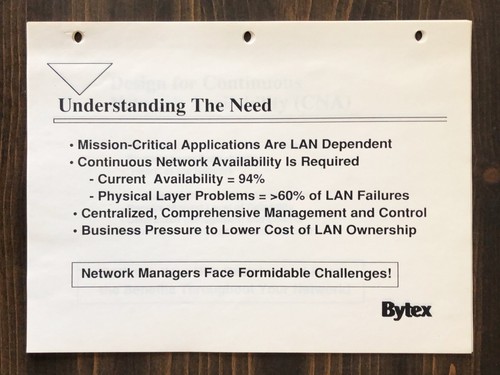 Bytex - Hubs: Central Building Block For Critical LANs Seminar Handout (1991) - Picture 2 of 5
