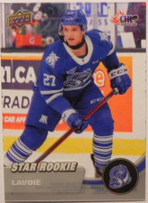 2021-22 21/22 Upper Deck CHL STAR ROOKIE Clear Cut #367 Zakary Lavoie Steelheads