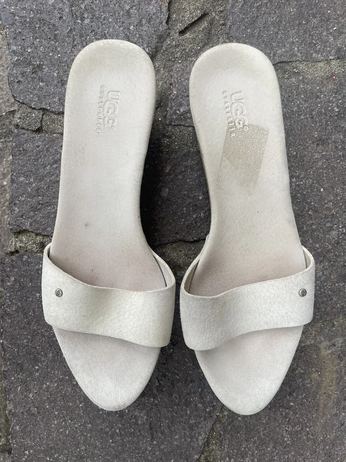 UGG Donna Zoccoli Camoscio Tacco Zeppa 2 Colori)