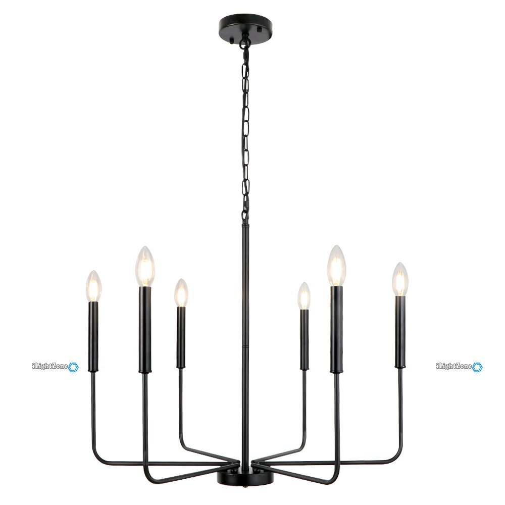 Farmhouse Pendant Light Fixture Candle Chandelier Bedroom Ceiling