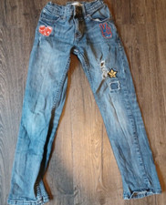 Levi's 511 Slim Fit Jeans Boy's Size 10 25 25 With Patches Give Earth A Chance