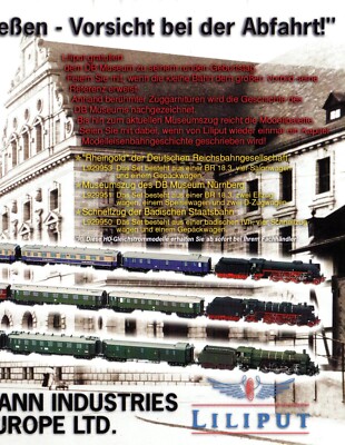 catalogue LILIPUT BACHMANN EUROPE 1999 100 years DB Museum D aa