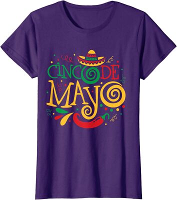 Cinco De Mayo Mexican Fiesta Squad 5 De Mayo Ladies' Crewneck T-Shirt