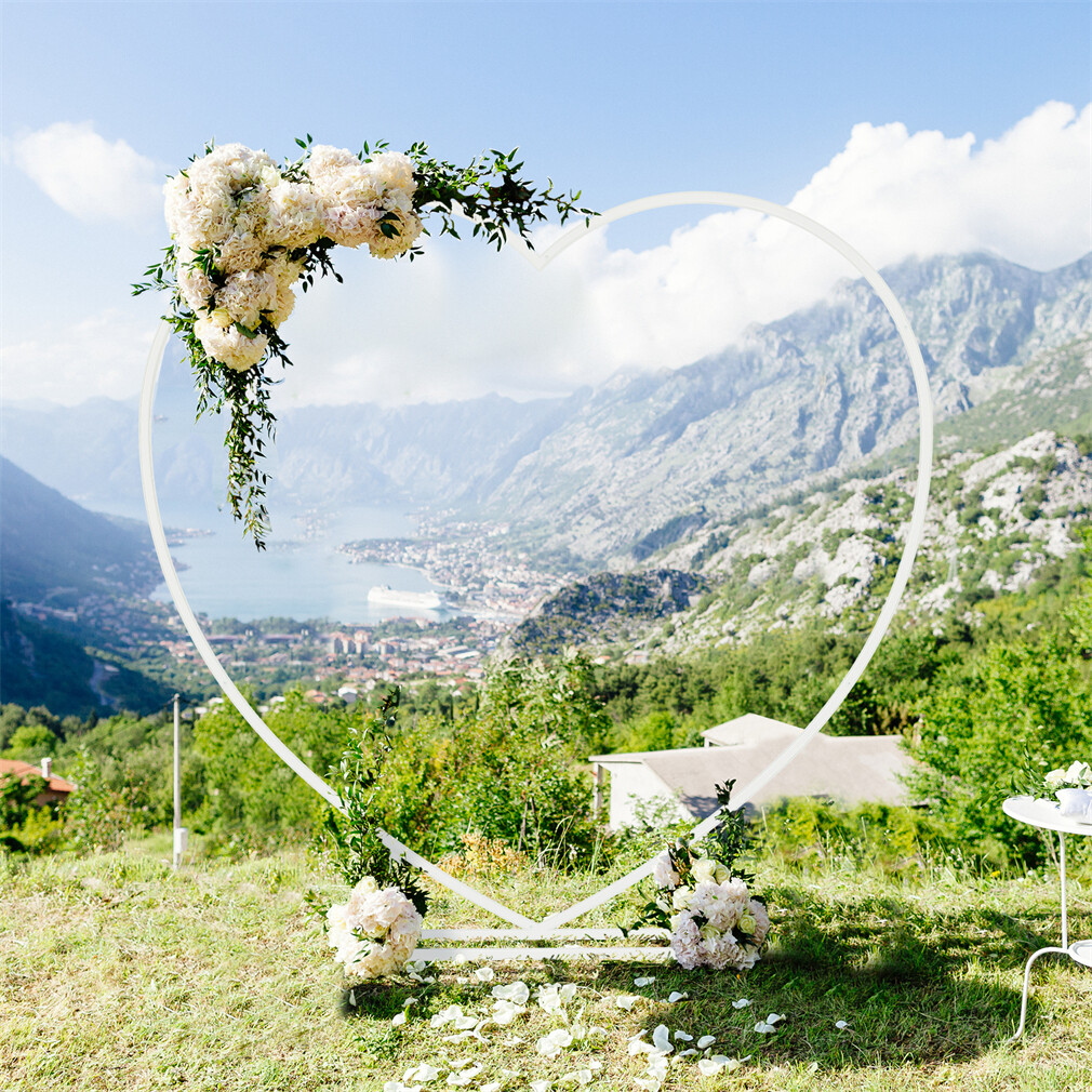 Large Metal Arch Backdrop Stand Sturdy Tall Wedding Balloon Rack for ...