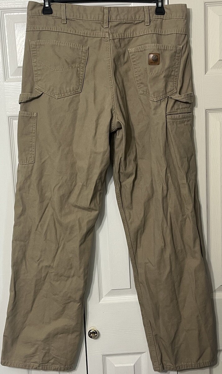 Carhartt B159 GKH Loose Fit Canvas Carpenter Work Pants Wide Leg