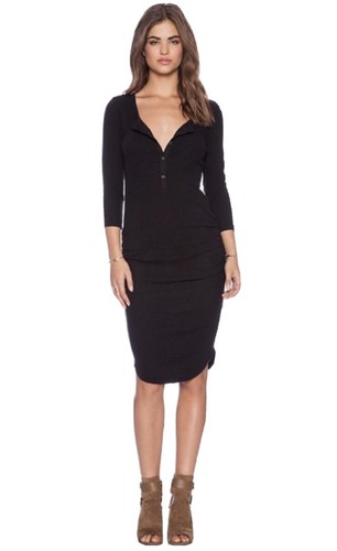 James Perse Thermal Henley Dress. NWT 