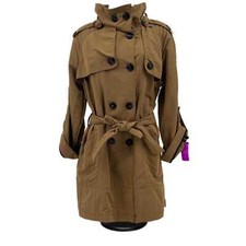 G.e.t Brown & Black Belted Trench Coat | Adjustable & Pockets