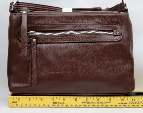 Cartera de Transporte Oculta - Cuero Genuino - 4 Compartimentos - 7 X 11 pulgadas - Bloqueo - Imagen 30 de 33