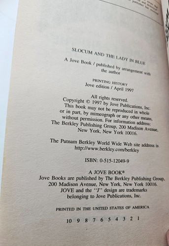 Lot of 3 Jake Logan Slocum Western Paperbacks #212, 217, 223 - Picture 11 of 15