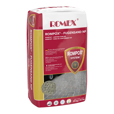 ROMEX Fugensand NP Sack Pflaster-Sand gegen Unkraut wasserdurchlässig 25 kg 