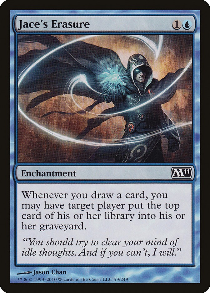 MTG Magic the Gathering Jace's Erasure (59/255) Magic 2011 LP