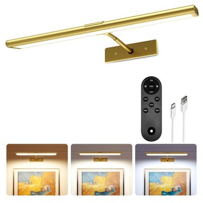 Picture Light for Wall, 4800mAh Rechargeable Wireless Remote, 16in Dimmable M...