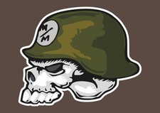 Set 2x Metal Mulisha Logo Decal Sticker Choose Size 3m