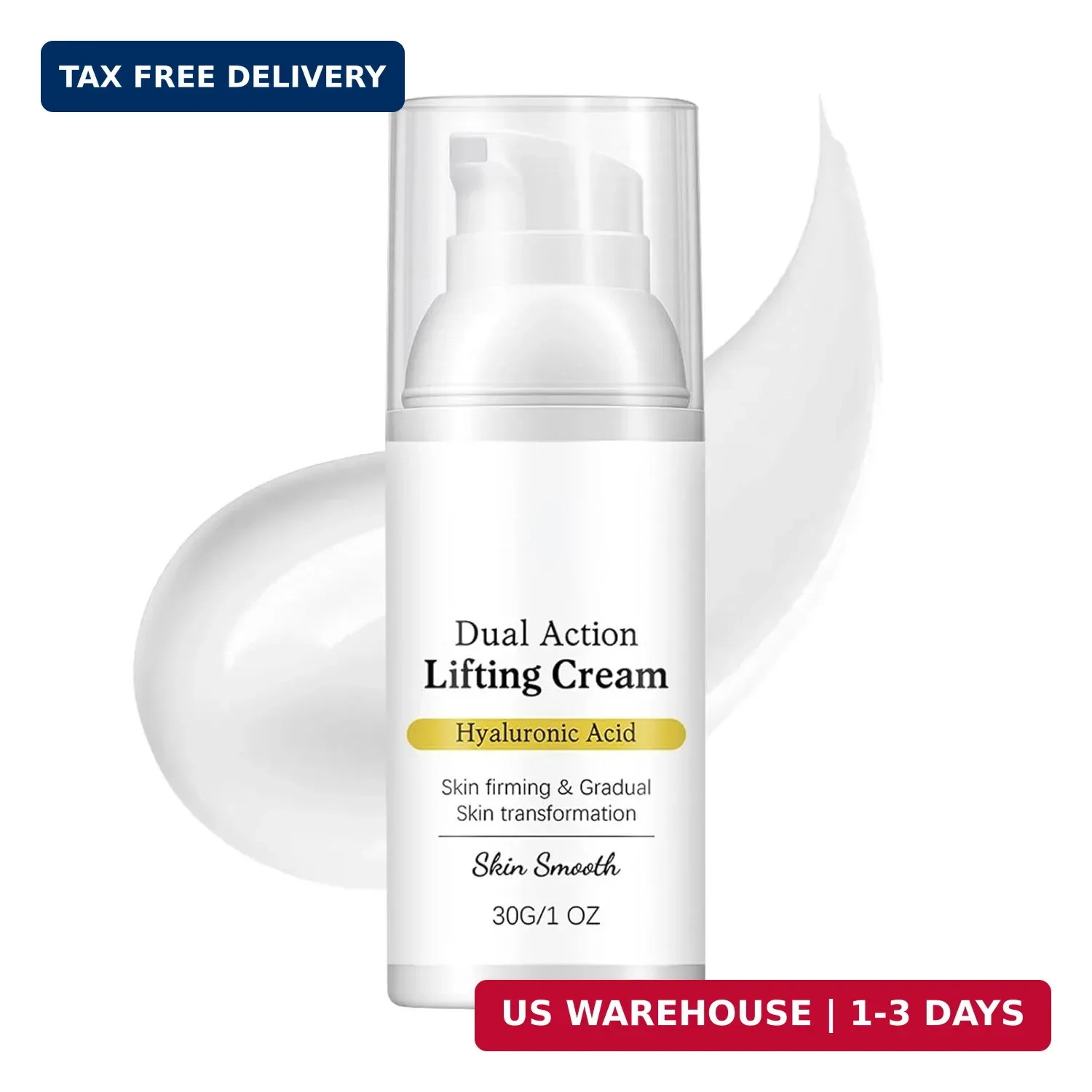 Dual Action Lifting Cream with Peptides & Hyaluronic Acid, Firming & H