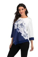 Blusas De Mujer Mangas Estampada Largas Elegante Camisa Para Mujer Blusa Moda🌷
