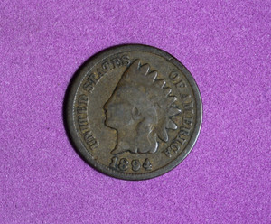 1894- Indian Head One Cent Penny #P32814