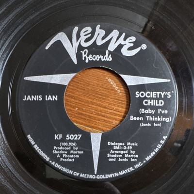 Janis Ian Society's Child / Letter to Jon Verve 7'' Vinyl Single KF 5027