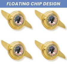 La Wire Wheels 2-bar Floating Chip Knock-off Gold 4pcs La Wire Wheels 2-bar Floating Chip Knock-off Gold 4pcs