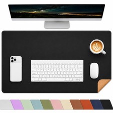 Desk Mat, Black, 31.5" x 17", Cork Desk Pad Protector