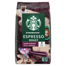 Starbucks Whole Bean Coffee, Espresso Roast Dark (40 Oz.) Great Price 13.42 per pound