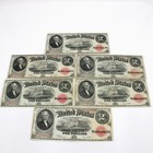 1917 Series $2 Legal Tender Large Currency Note United States Lot of 6 #C930-3 — photo 1