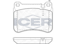 Bremsbelagsatz Vorne Brembo-System f&uuml;r Mercedes SLK CLK Cabrio S203 W203 00-11