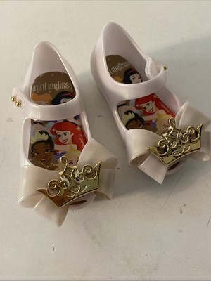 Mini Melissa Disney Princess Beige Gold Shoes Size 5