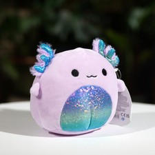 New Squishmallows Kellytoy 5" Monica the Purple Axolotl Plush Toy