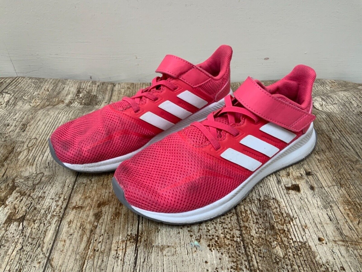 ADIDAS TRAINERS UK Pink Girls Womens Strap Slip On Smart Casual - Main Image