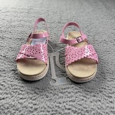 Cat Jack Sandals Girls Size 12 Pink Brenner Strappy Scalloped Summer New