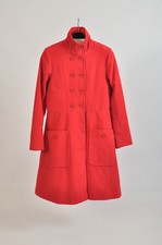 red midi coat