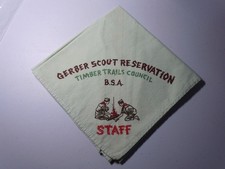 Boy Scout Neckerchief Gerber Scout Reservation STAFF Timber Trails Council BSA