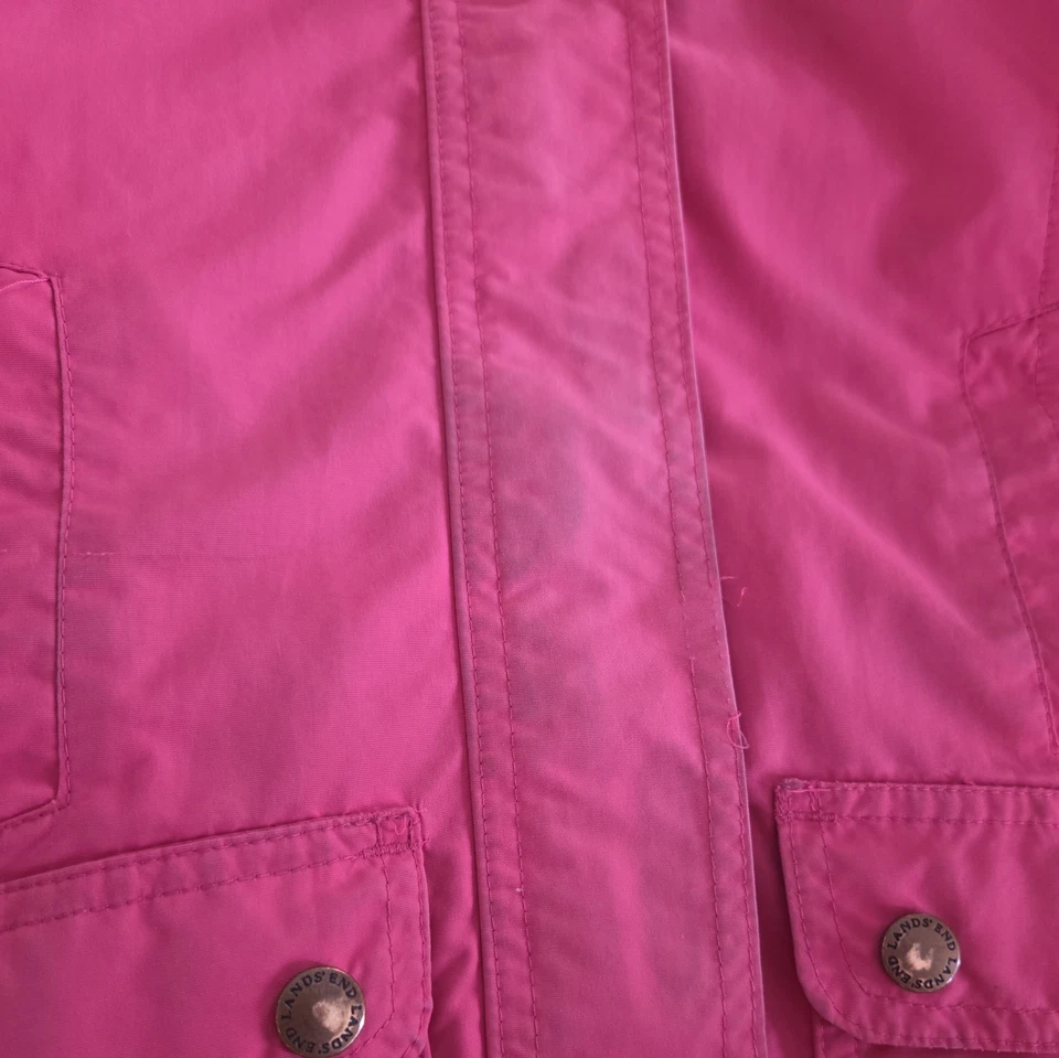 Lands End Girls Size 5-6  Winter Coat, Pink - Image 3 of 4