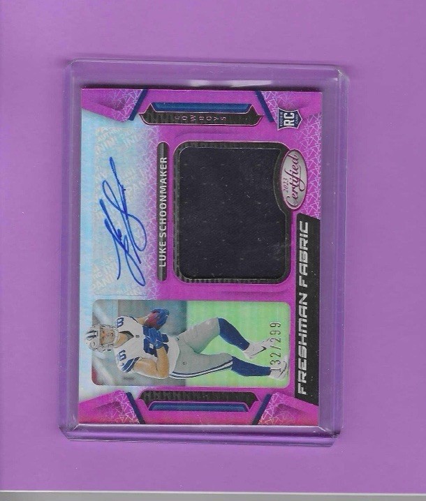 2023 Panini Certified - Freshman Fabric Signatures Luke Schoonmaker #FFMS-12...