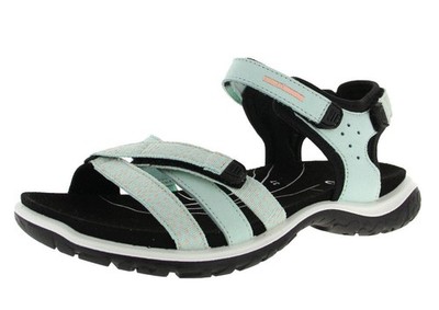 Ecco Damen Freizeitsandale EMERALD/DUSTY PEACH/