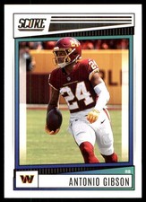 Antonio Gibson 2022 Score #255 Commanders NFL READ FREE SHIPPING AutographDen