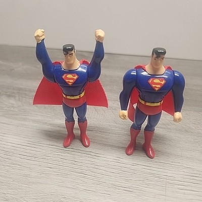 Two Small Superman Figurines From Burger King Kids Meal