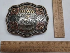FORT DODGE IOWA - CHAMPION BULL RIDER - Belt BUCKLE - listing #8862